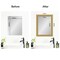 Amanti Art Mirror Makeover Bathroom Mirror Frame Border Kit - Fully Assembled Peel and Stick Frame - Mirror NOT Included - Grace Brushed Gold Trim